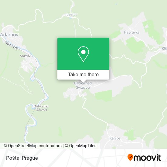 Карта Pošta