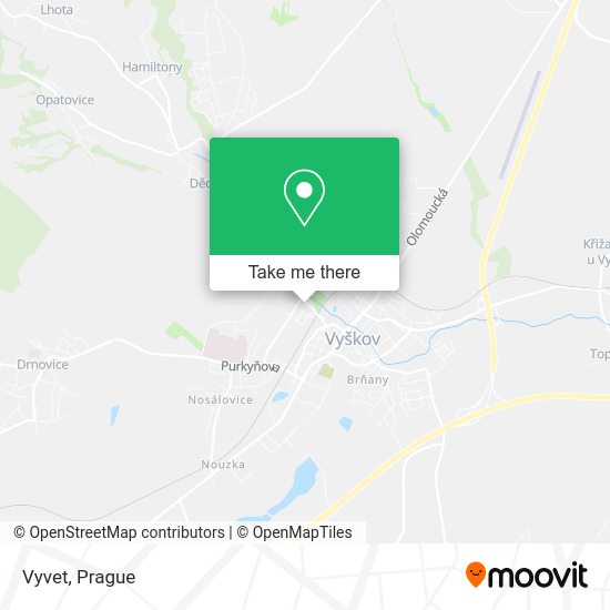 Карта Vyvet