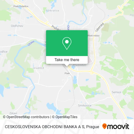 Карта CESKOSLOVENSKA OBCHODNI BANKA A S