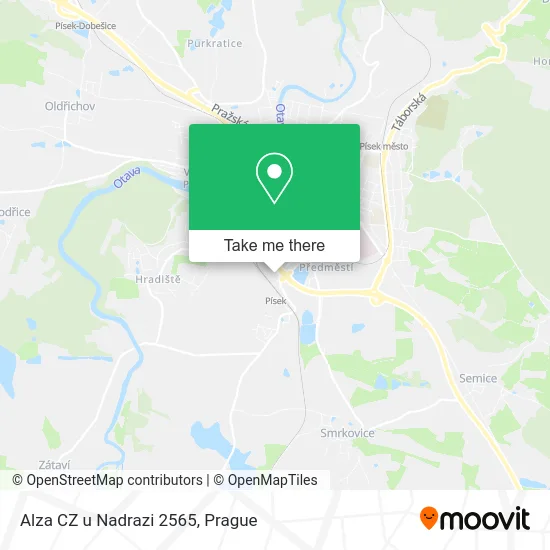 Карта Alza CZ u Nadrazi 2565