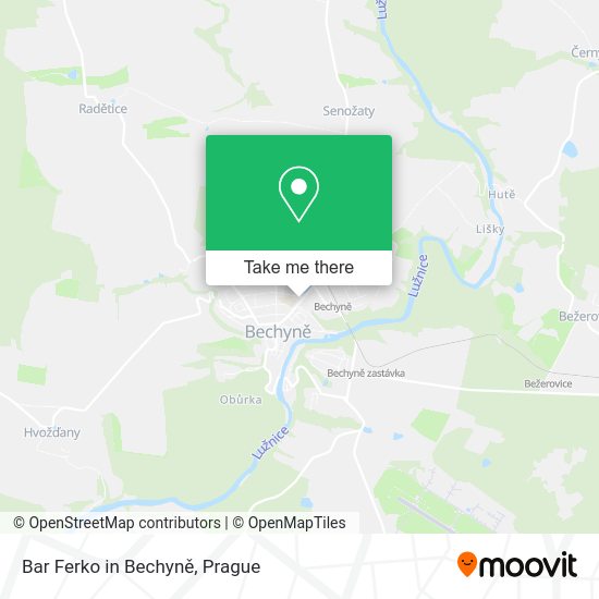 Карта Bar Ferko in Bechyně