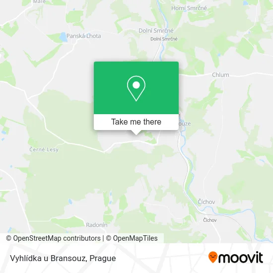 Карта Vyhlídka u Bransouz