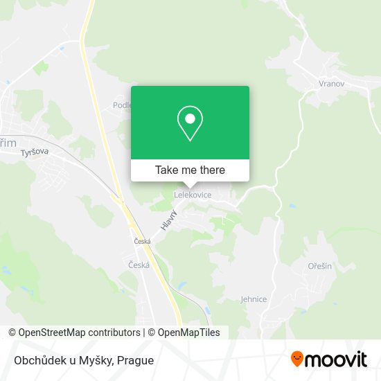Карта Obchůdek u Myšky