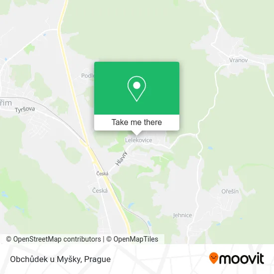 Obchůdek u Myšky map