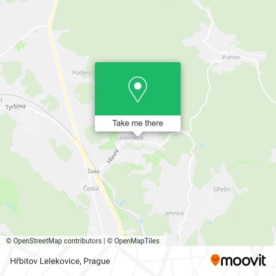 Карта Hřbitov Lelekovice