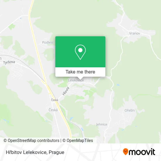 Карта Hřbitov Lelekovice