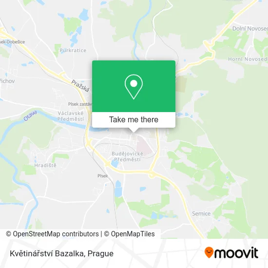 Květinářství Bazalka map