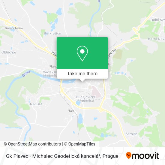 Карта Gk Plavec - Michalec Geodetická kancelář