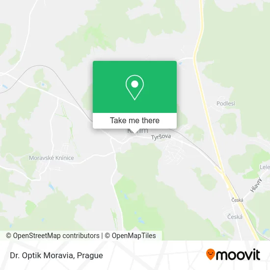 Карта Dr. Optik Moravia