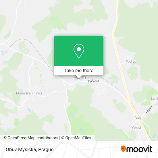 Карта Obuv Mysicka