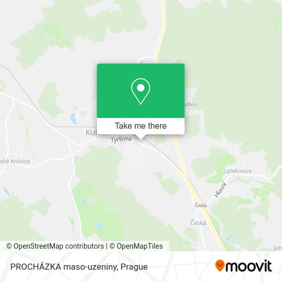 Карта PROCHÁZKA maso-uzeniny