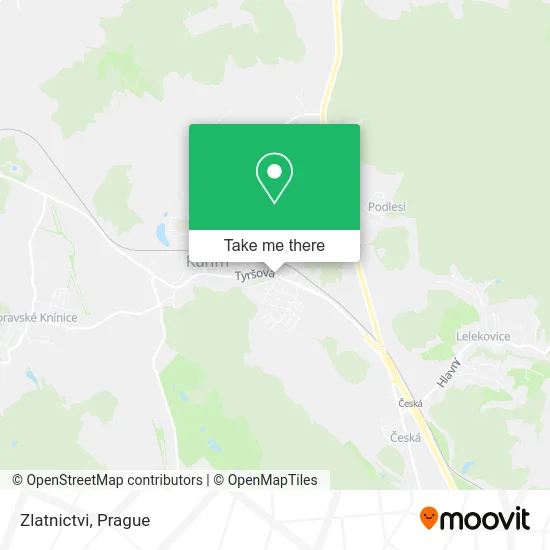 Карта Zlatnictvi