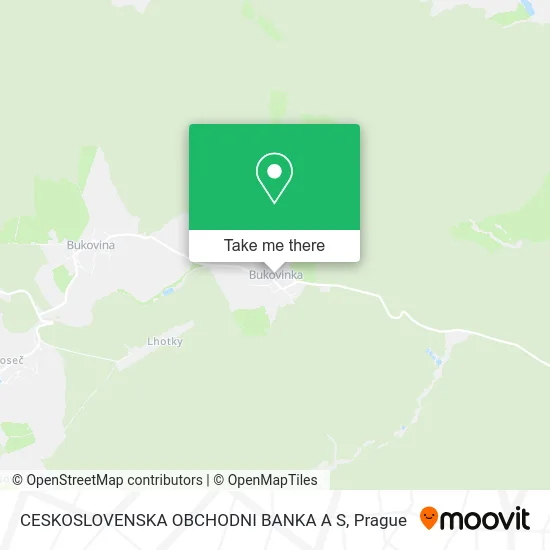 Карта CESKOSLOVENSKA OBCHODNI BANKA A S