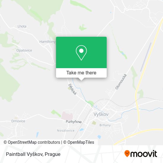 Карта Paintball Vyškov