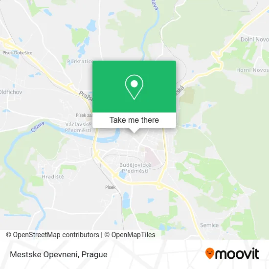 Карта Mestske Opevneni