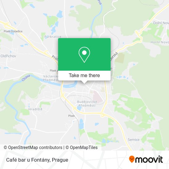 Карта Café bar u Fontány
