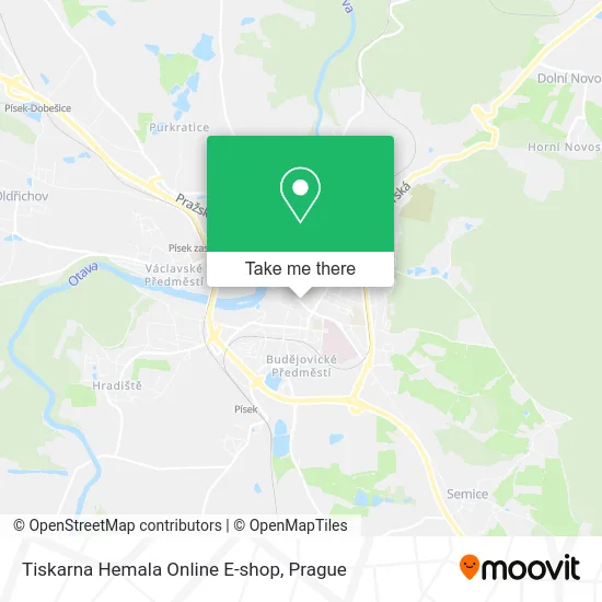 Карта Tiskarna Hemala Online E-shop