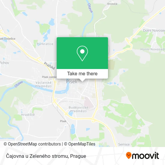 Карта Čajovna u Zeleného stromu