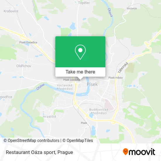 Restaurant Oáza sport map