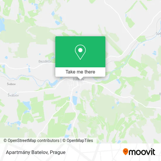 Карта Apartmány Batelov
