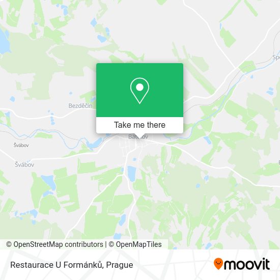 Карта Restaurace U Formánků