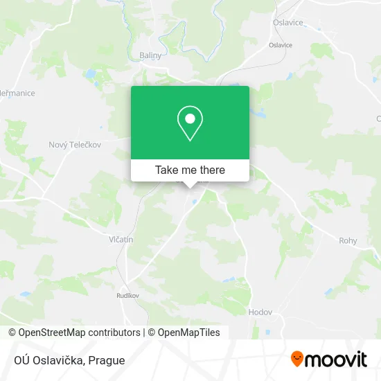 Карта OÚ Oslavička