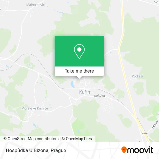 Карта Hospůdka U Bizona