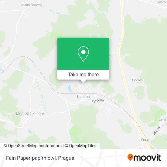 Fain Paper-papírnictví map