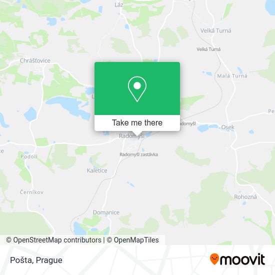 Карта Pošta