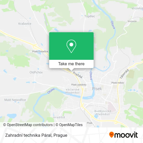 Карта Zahradní technika Páral