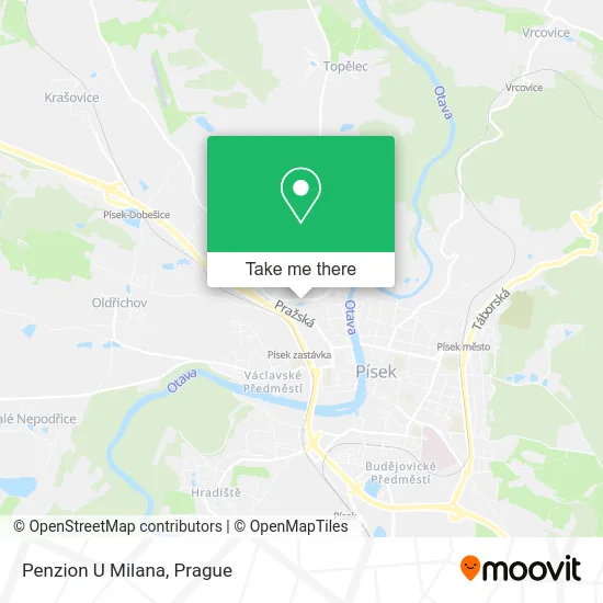 Карта Penzion U Milana