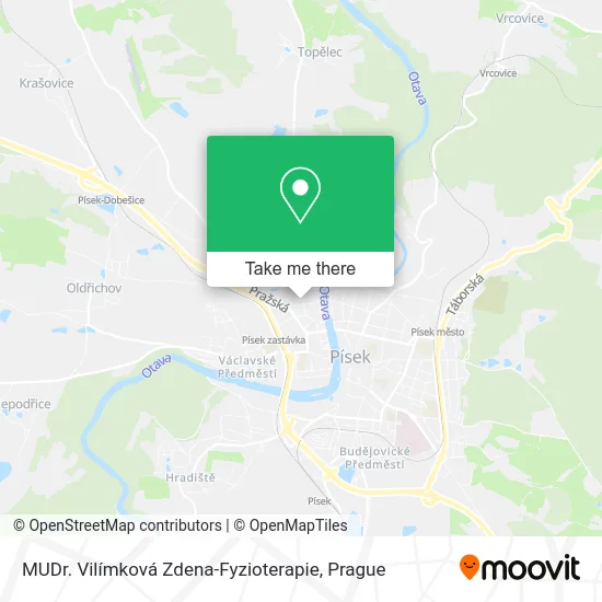 MUDr. Vilímková Zdena-Fyzioterapie map