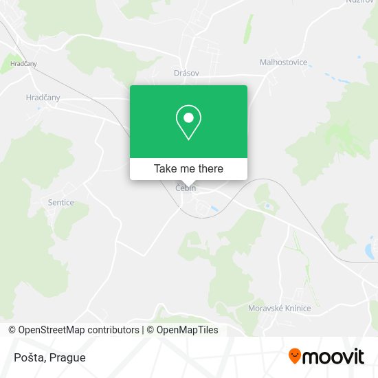 Карта Pošta