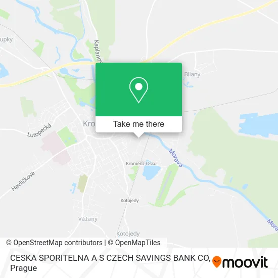 Карта CESKA SPORITELNA A S CZECH SAVINGS BANK CO