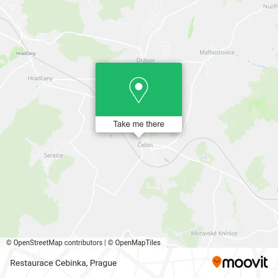 Карта Restaurace Cebinka