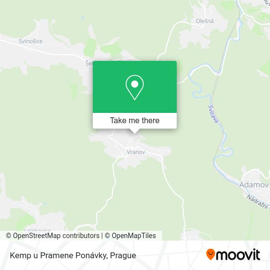 Карта Kemp u Pramene Ponávky