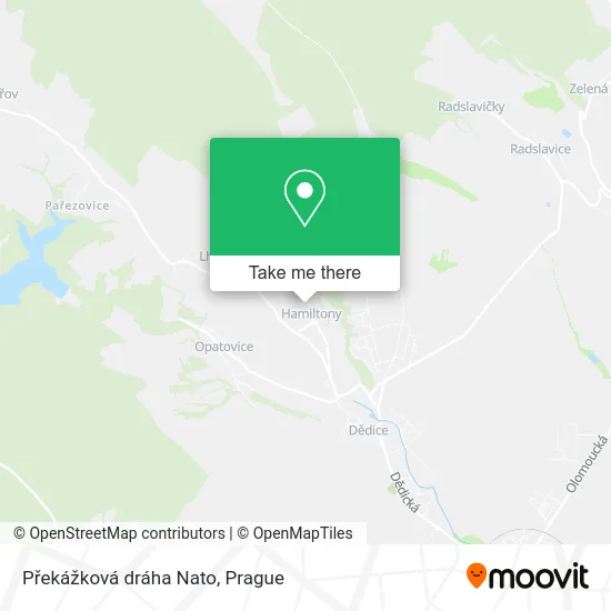 Карта Překážková dráha Nato