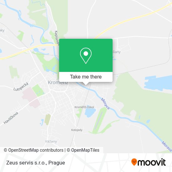 Карта Zeus servis s.r.o.