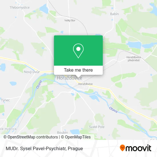Карта MUDr. Sysel Pavel-Psychiatr