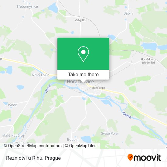 Карта Reznictvi u Rihu