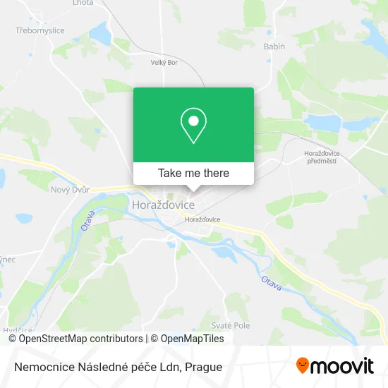 Карта Nemocnice Následné péče Ldn
