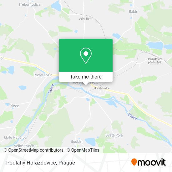 Карта Podlahy Horazdovice