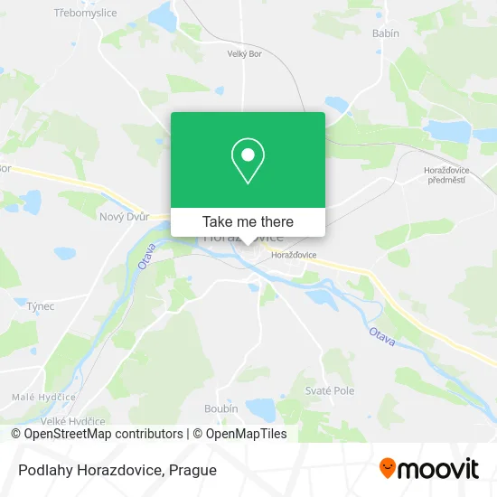Карта Podlahy Horazdovice