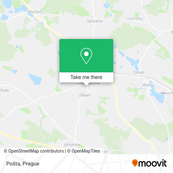 Карта Pošta