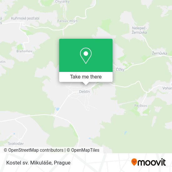 Карта Kostel sv. Mikuláše