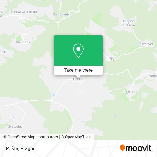 Карта Pošta