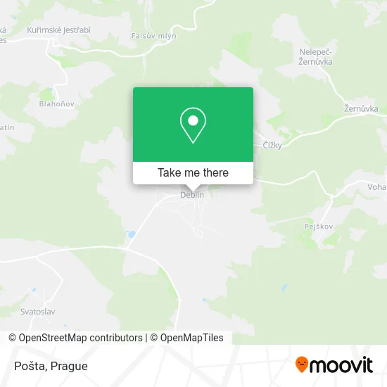 Карта Pošta