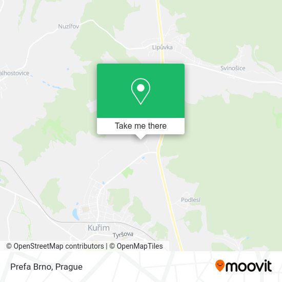 Карта Prefa Brno