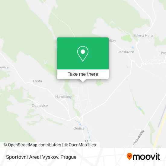 Карта Sportovni Areal Vyskov