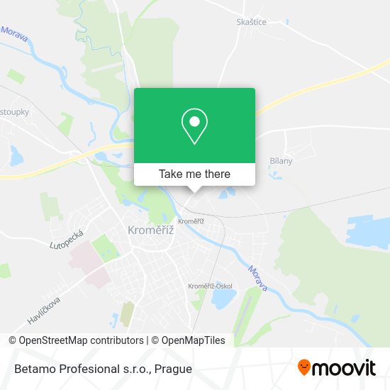 Карта Betamo Profesional s.r.o.